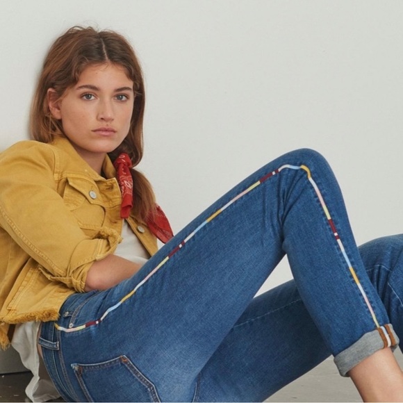 Pilcro and the Letterpress Denim - Anthropologie Pilcro And The Letterpress Slim Boyfriend Crop Jeans Size 30